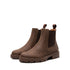 DAMEN SCHLUPFSTIEFEL MIT RUNDER SPITZE UND NIEDRIGEM ABSATZ – BEQUEME STIEFELETTEN